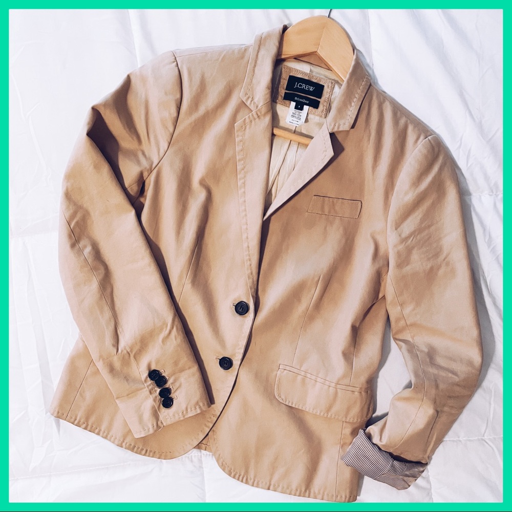 J.CREW FACTORY Khaki Schoolboy Blazer